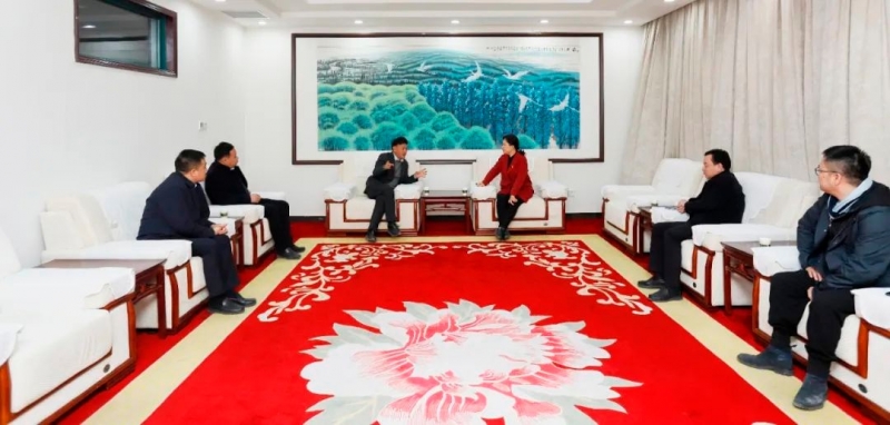 發揮產業優勢 助力鄉村振興 | 民權縣委副書記、縣長王靜嫻會見關曉彥董事長一行